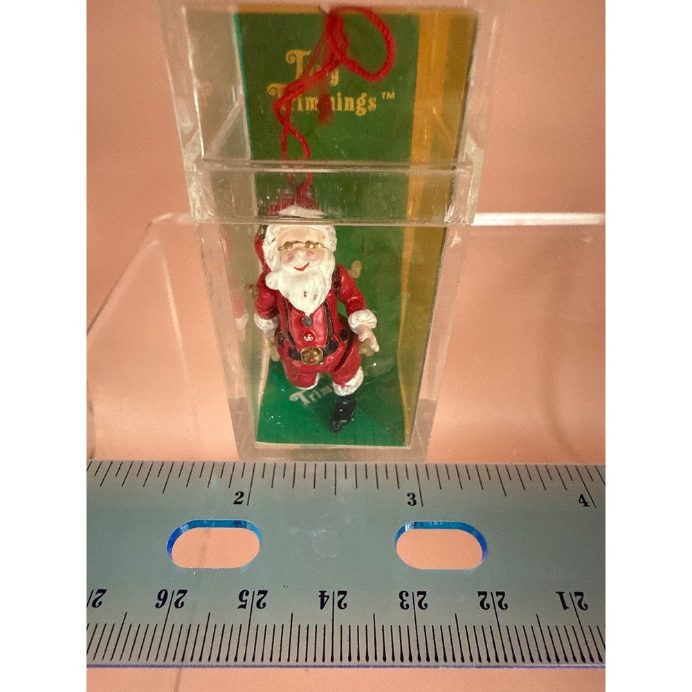 Tiny Trimmings Department 56 Collectible Articulated Handpainted Pewter Santa - Picture 5 of 9